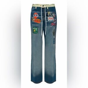 BOYS LIE soft pull on faux denim Graphic (like sweat pants) BNWT